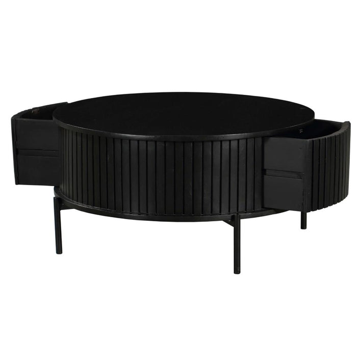 Salontafel Madison Zwart Metaal 80 cm 80x80x40 cm-Salontafels-Starfurn