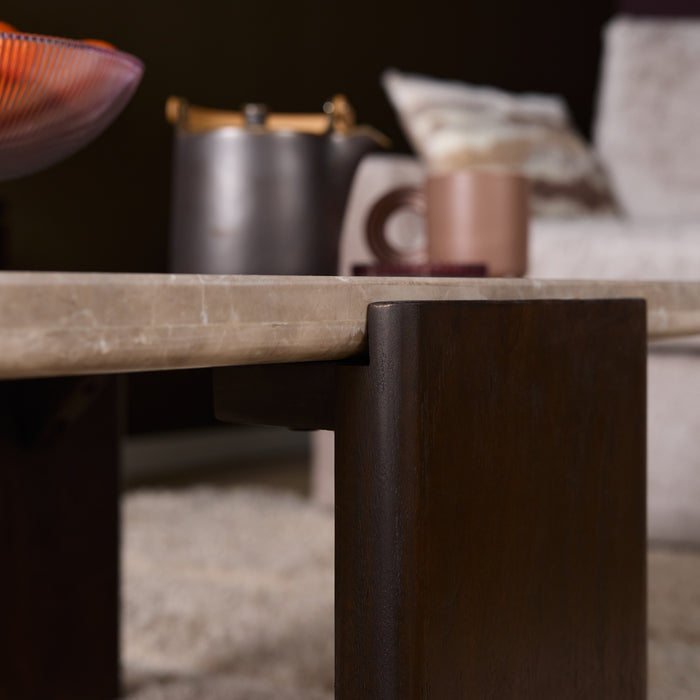 Salontafel Maeve Bruin Mangohout 128x60 cm-Salontafels-Starfurn