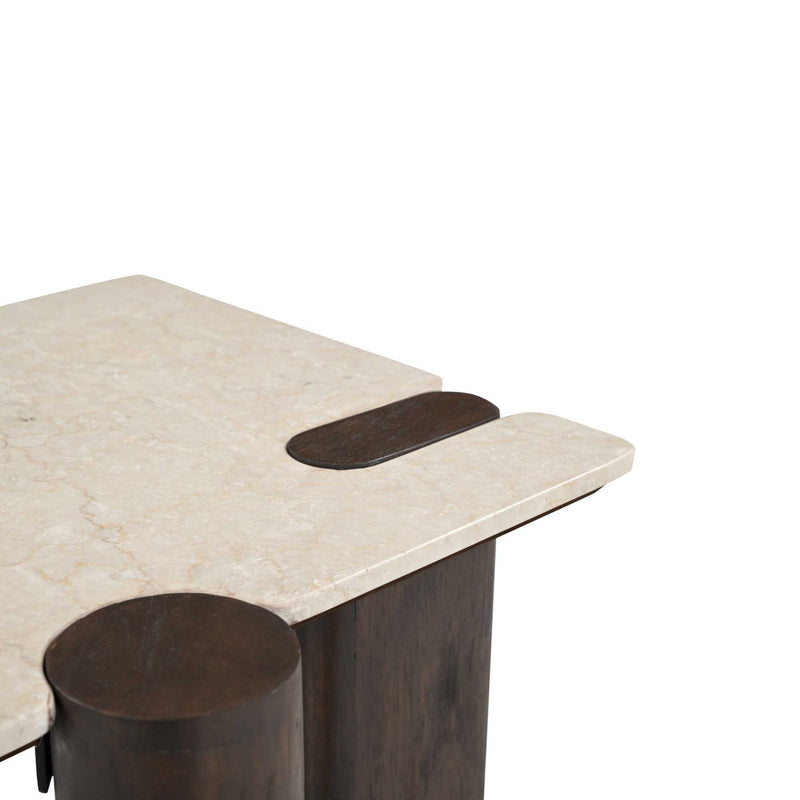 Salontafel Maeve Bruin Mangohout 57 cm 57x50x45 cm-Bijzettafels-Starfurn