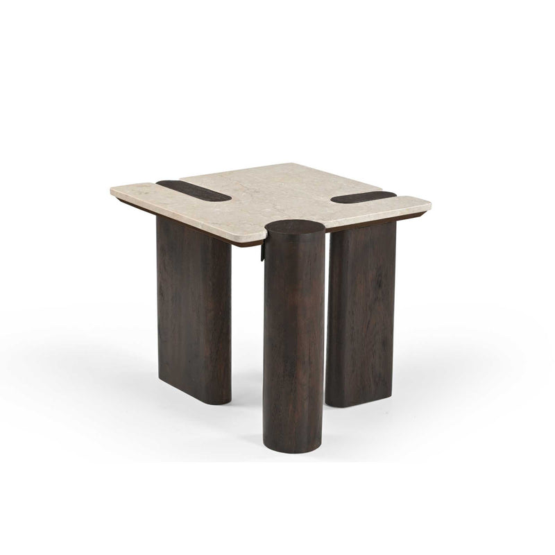 Salontafel Maeve Bruin Mangohout 57 cm 57x50x45 cm-Bijzettafels-Starfurn
