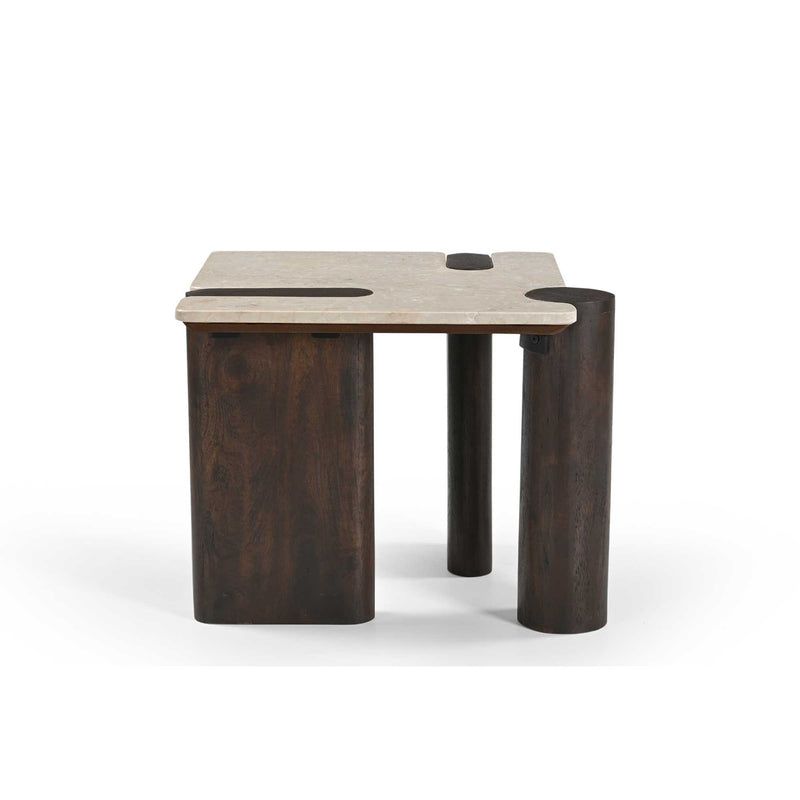 Salontafel Maeve Bruin Mangohout 57 cm 57x50x45 cm-Bijzettafels-Starfurn