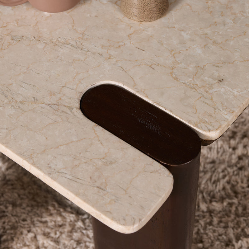 Salontafel Maeve Bruin Mangohout 57 cm 57x50x45 cm-Bijzettafels-Starfurn