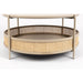Salontafel Makoto MDF Beige Ø80x40 cm-Salontafels-Creating Home