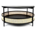 Salontafel Makoto MDF Zwart Ø80x40 cm-Salontafels-Creating Home