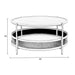 Salontafel Makoto MDF Zwart Ø80x40 cm-Salontafels-Creating Home