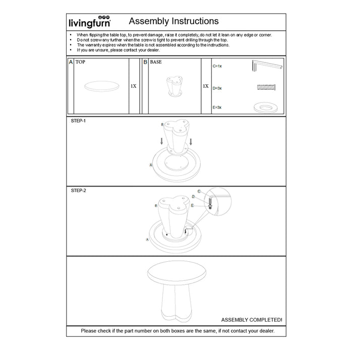 Salontafel Mangohout Bruin 50 cm-Salontafels-Brix