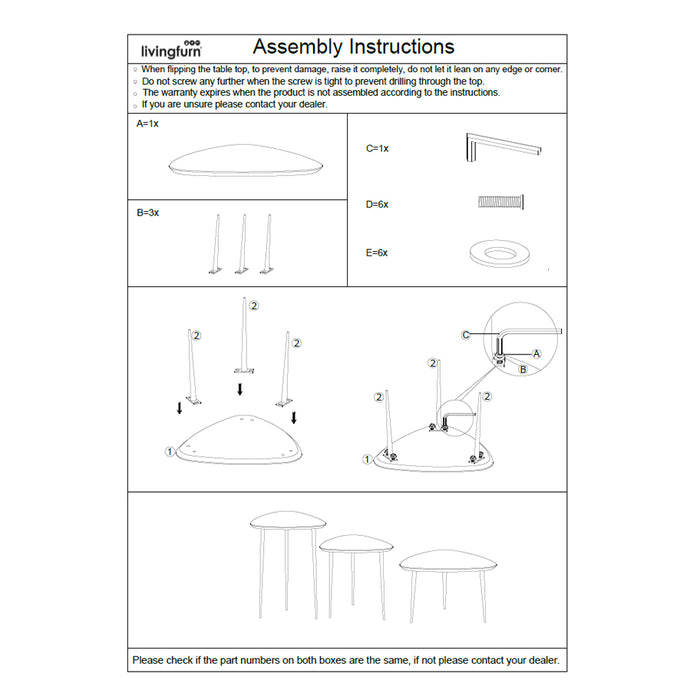 Salontafel Mangohout Bruin 70 cm - Mangohout, gecoat staal - 31159-Salontafels-Brix