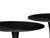 Salontafel Mangohout Zwart 60 cm-Salontafels-Brix