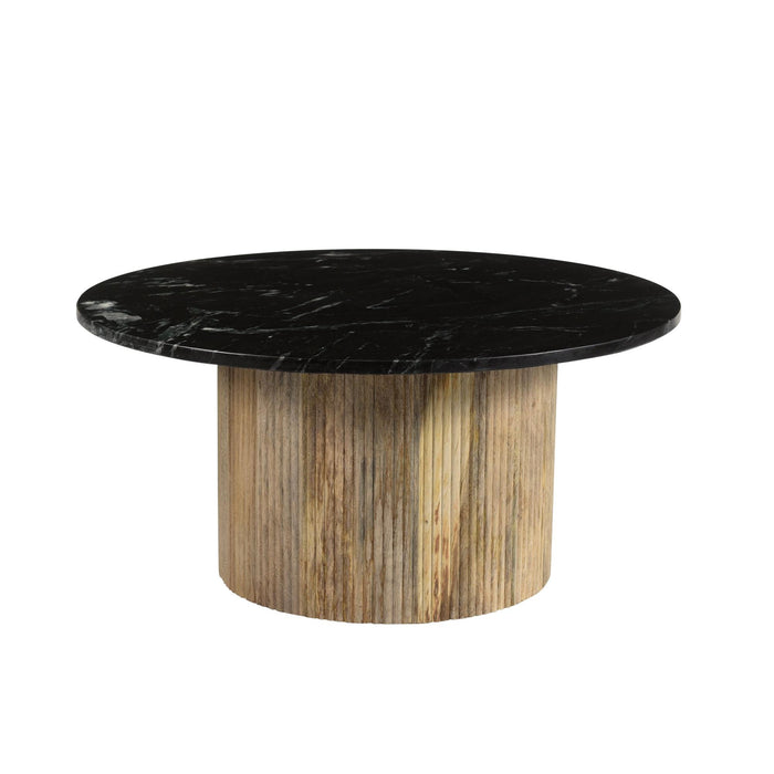 Salontafel Marmer Zwart 70 cm-Salontafels-Brix