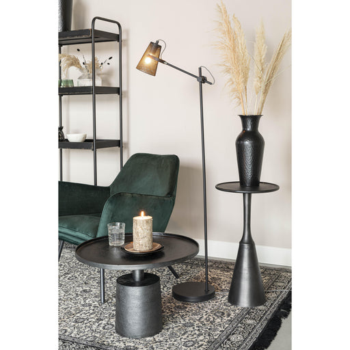 Salontafel Mason Antique Aluminum Zwart Ø60x40 cm-Salontafels-Creating Home