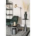 Salontafel Mason Antique Aluminum Zwart Ø60x40 cm-Salontafels-Creating Home