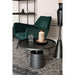 Salontafel Mason Antique Aluminum Zwart Ø60x40 cm-Salontafels-Creating Home