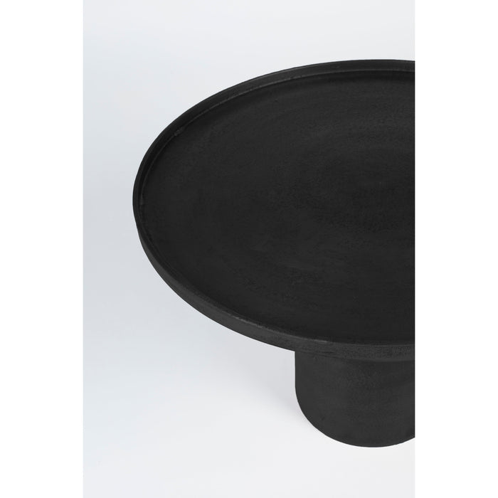 Salontafel Mason Antique Aluminum Zwart Ø60x40 cm-Salontafels-Creating Home