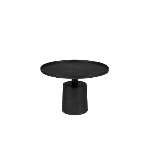 Salontafel Mason Antique Aluminum Zwart Ø60x40 cm-Salontafels-Creating Home