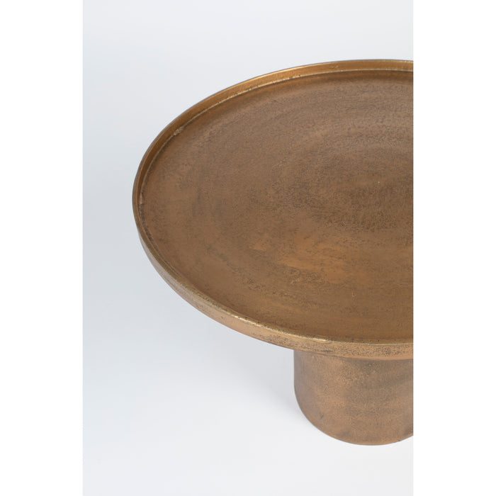 Salontafel Mason Antique Brass Aluminum Goud Ø60x40 cm-Salontafels-Creating Home