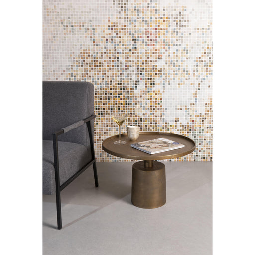 Salontafel Mason Antique Brass Aluminum Goud Ø60x40 cm-Salontafels-Creating Home