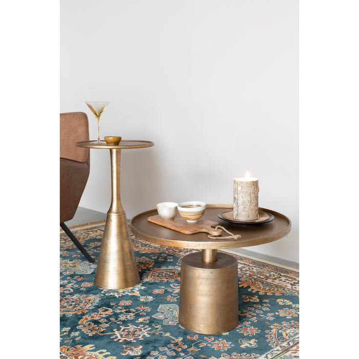 Salontafel Mason Antique Brass Aluminum Goud Ø60x40 cm-Salontafels-Creating Home