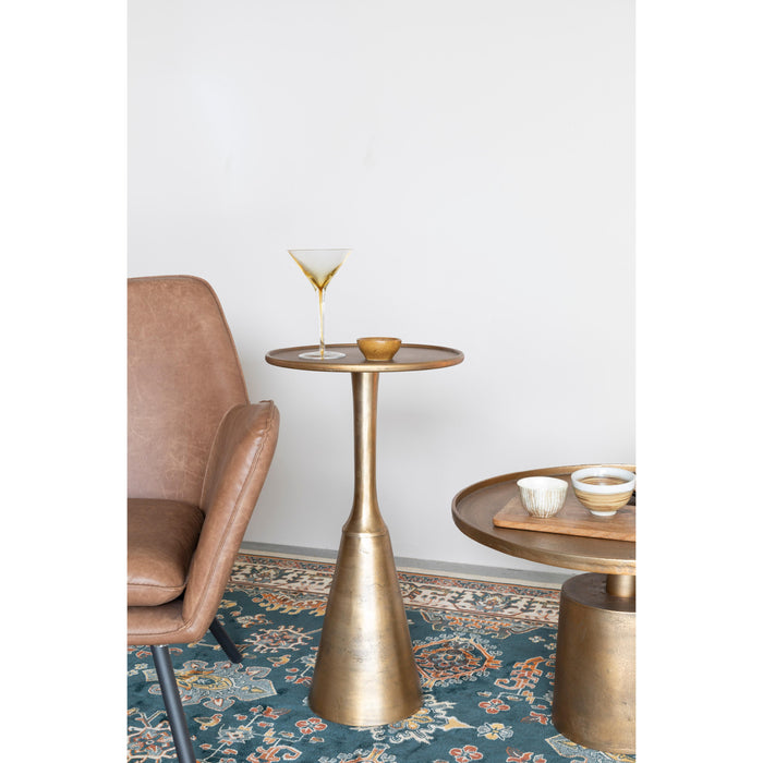 Salontafel Mason Antique Brass Aluminum Goud Ø60x40 cm-Salontafels-Creating Home