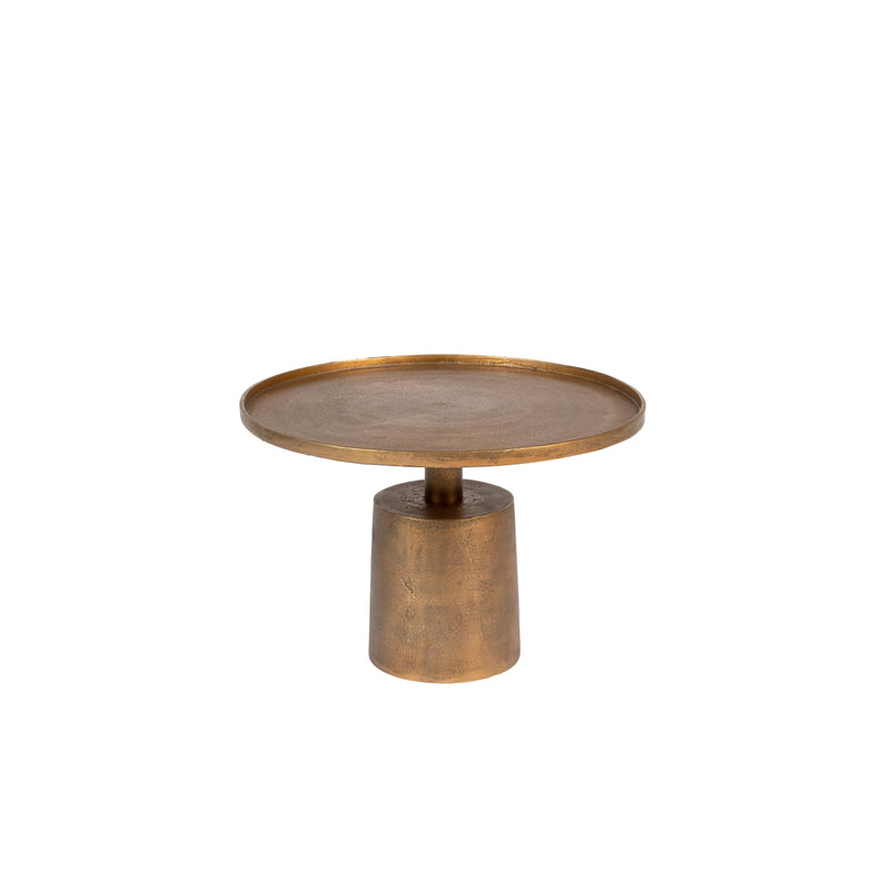 Salontafel Mason Antique Brass Aluminum Goud Ø60x40 cm-Salontafels-Creating Home