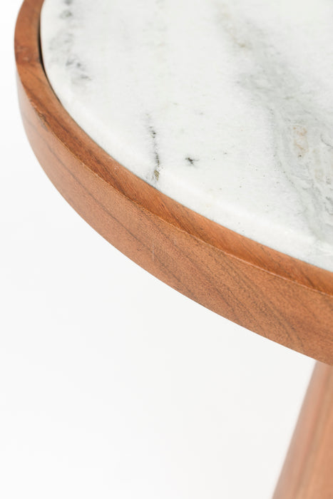 Salontafel Mees Marble Naturel Ø50x40 cm-Salontafels-Creating Home