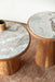 Salontafel Mees Marble Naturel Ø50x40 cm-Salontafels-Creating Home