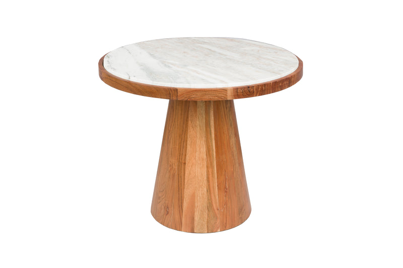 Salontafel Mees Marble Naturel Ø50x40 cm-Salontafels-Creating Home