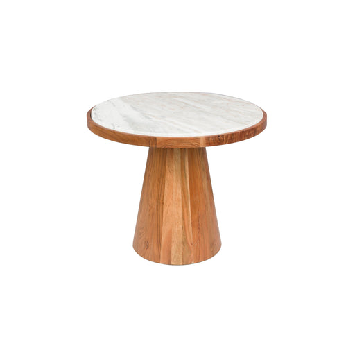 Salontafel Mees Marble Naturel Ø50x40 cm-Salontafels-Creating Home