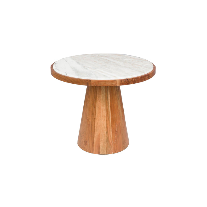 Salontafel Mees Marble Naturel Ø50x40 cm-Salontafels-Creating Home