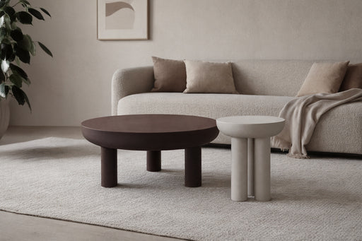 Salontafel Metaal Bruin 85 cm-Salontafels-Brix