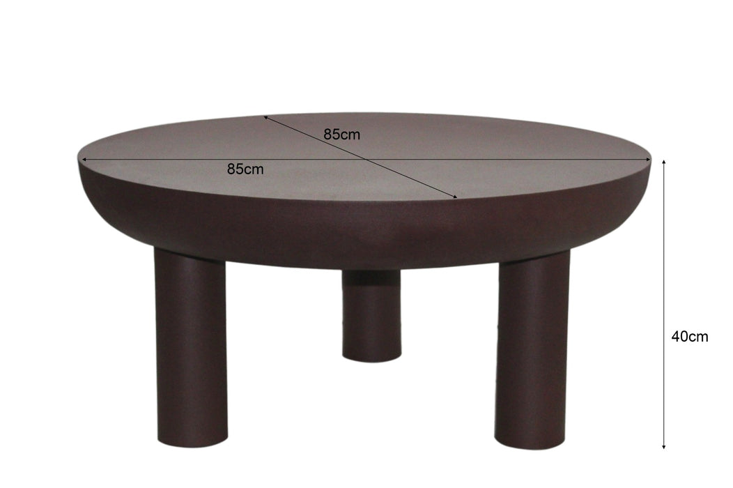 Salontafel Metaal Bruin 85 cm-Salontafels-Brix