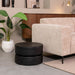 Salontafel Milly Zwart Mangohout 50 cm Rond 50x50x31 cm-Salontafels-LABEL51