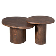 Salontafel Mirre | Brown | Set van 2 70x56x38 cm-Salontafels-Starfurn