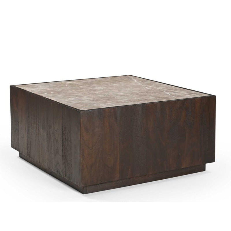 Salontafel Moos Bruin Mangohout 80 cm 80x80x40 cm-Salontafels-Starfurn