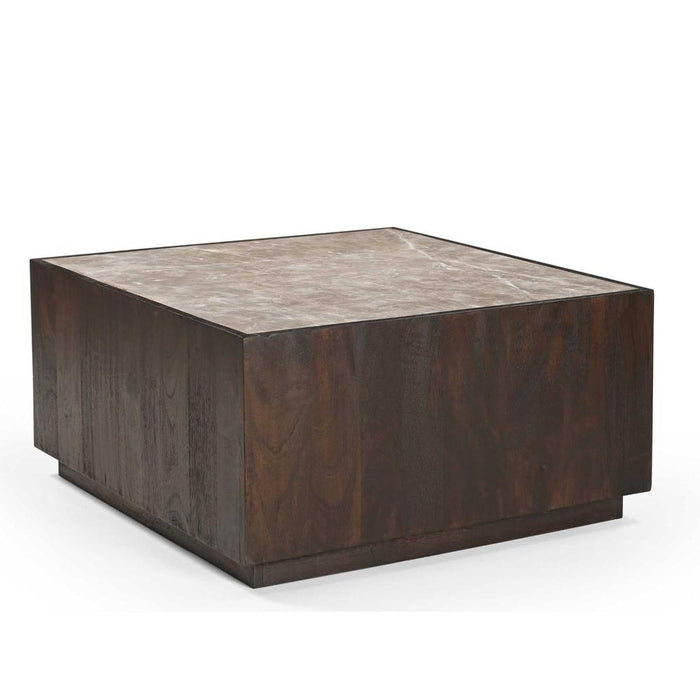 Salontafel Moos Bruin Mangohout 80 cm 80x80x40 cm-Salontafels-Starfurn