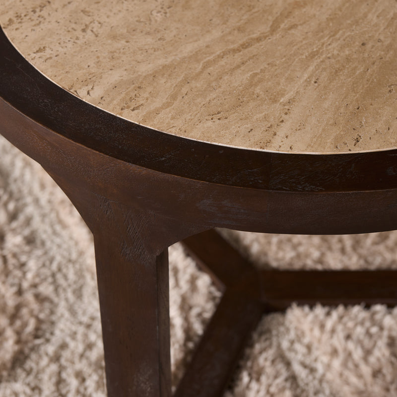 Salontafel Morris Bruin Mangohout 60 cm 60x60x48 cm-Bijzettafels-Starfurn