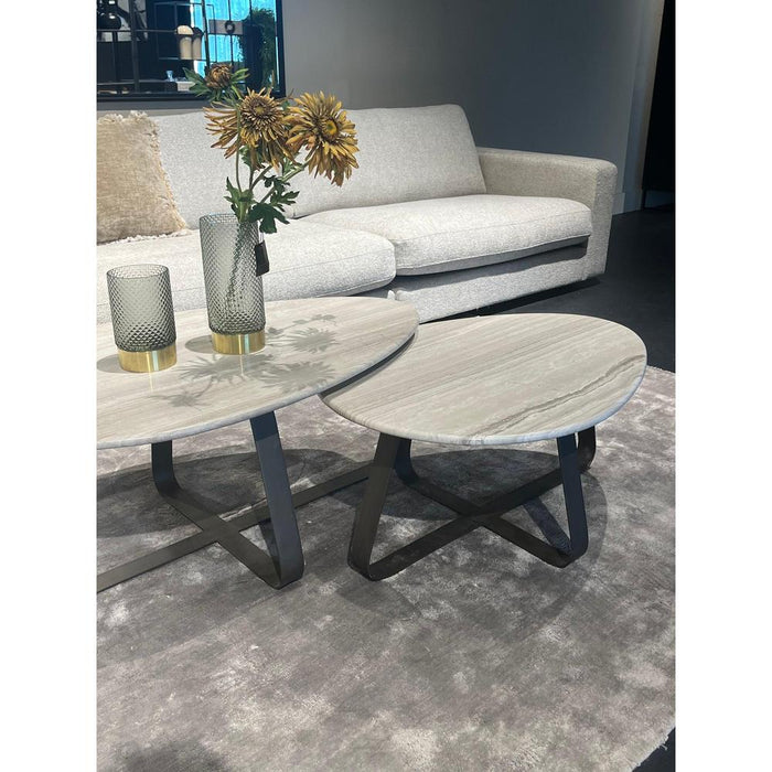 Salontafel Muka Marmer Wit 60x100 cm-Salontafels-PTMD