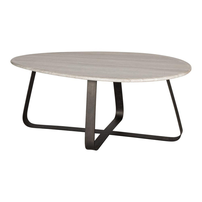 Salontafel Muka Marmer Wit 60x100 cm-Salontafels-PTMD