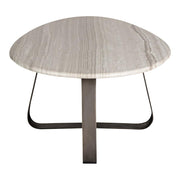 Salontafel Muka Marmer Wit 60x80 cm-Salontafels-PTMD