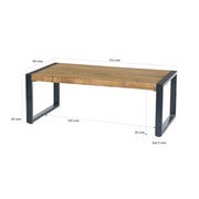 Salontafel Nairobi Mangohout Naturel hout 110x60 cm-Salontafels-Livingfurn