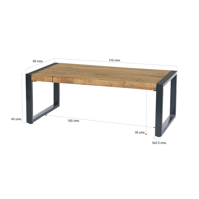 Salontafel Nairobi Mangohout Naturel hout 110x60 cm-Salontafels-Livingfurn