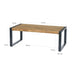 Salontafel Nairobi Mangohout Naturel hout 110x60 cm-Salontafels-Livingfurn