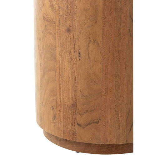 Salontafel Naturel Acaciahout hout Rond 45 cm 45x45x55 cm-Bijzettafels-J-Line