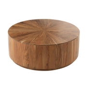 Salontafel Naturel Acaciahout hout Rond 90 cm 90x90x35 cm-Salontafels-J-Line