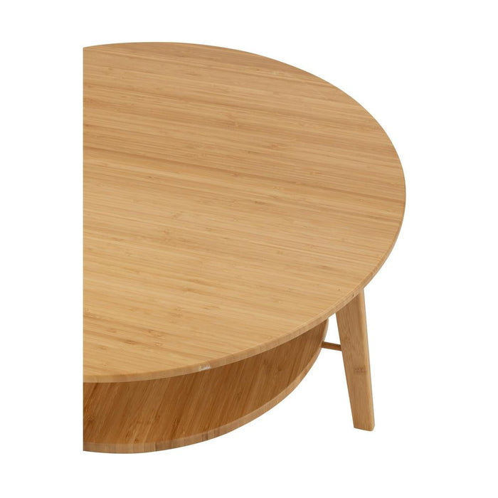 Salontafel Naturel Bamboe Rond 80 cm-Salontafels-J-Line