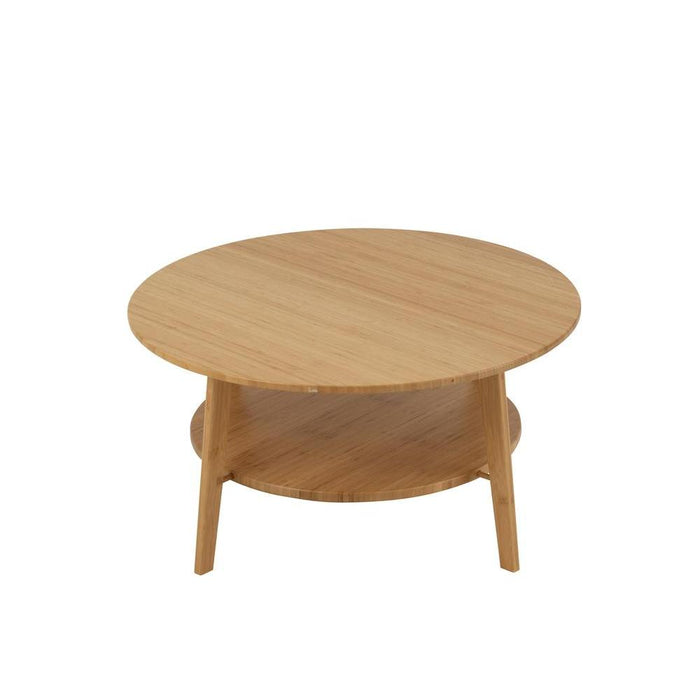 Salontafel Naturel Bamboe Rond 80 cm-Salontafels-J-Line