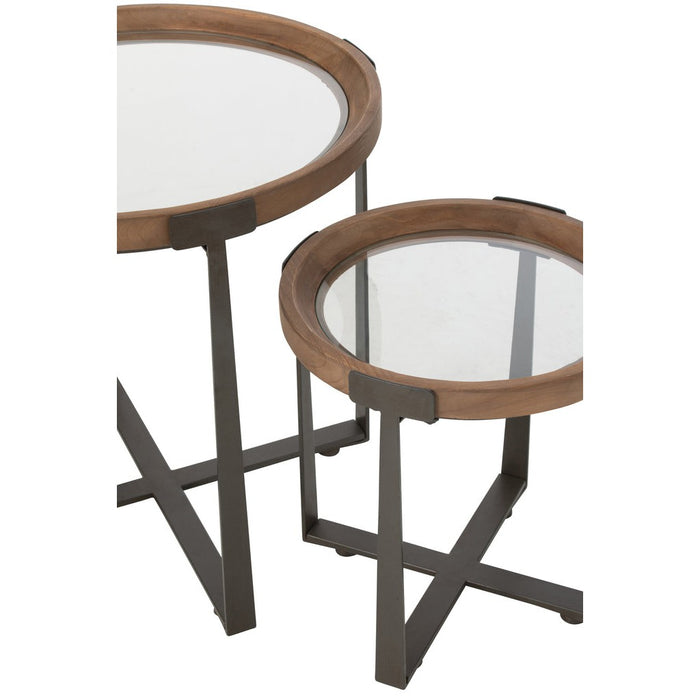 Salontafel Naturel Fir hout 60 cm 60x60x60 cm-Salontafels-J-Line