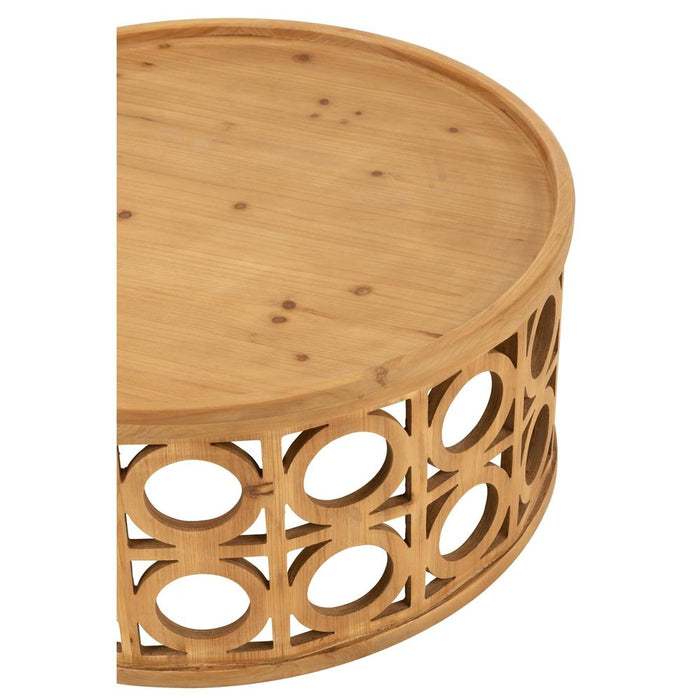 Salontafel Naturel Fir hout 80 cm 80x80x36 cm-Salontafels-J-Line