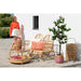 Salontafel Naturel Glas 70 cm 70x70x47 cm-Salontafels-J-Line