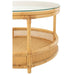 Salontafel Naturel Glas 70 cm 70x70x47 cm-Salontafels-J-Line
