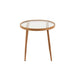 Salontafel Naturel Glas Rond 50 cm 50x50x50 cm-Bijzettafels-J-Line